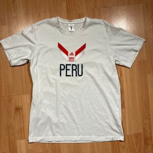 Adidas World Cup FIFA Shirt w/ Peru Logo (Men's Size L): • 2014 Jersey